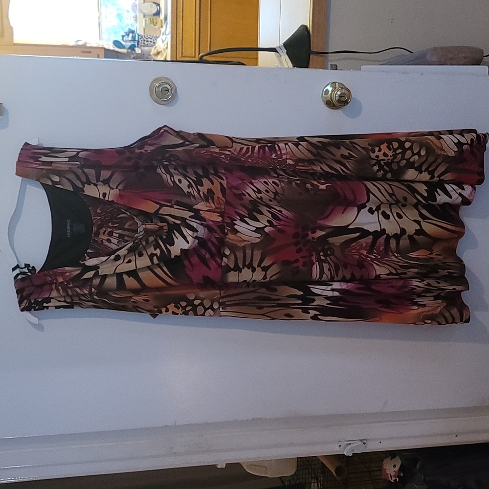 Plus size. Multi color dress.